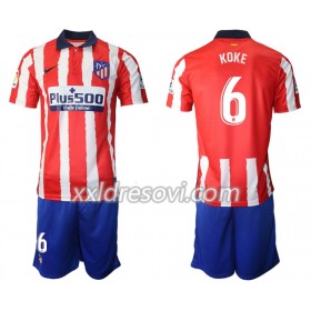 Atlético Madrid Koke 6 Domaći Dječji Komplet Dresovi za Nogomet 2020-2021 (+ kratke hlače)